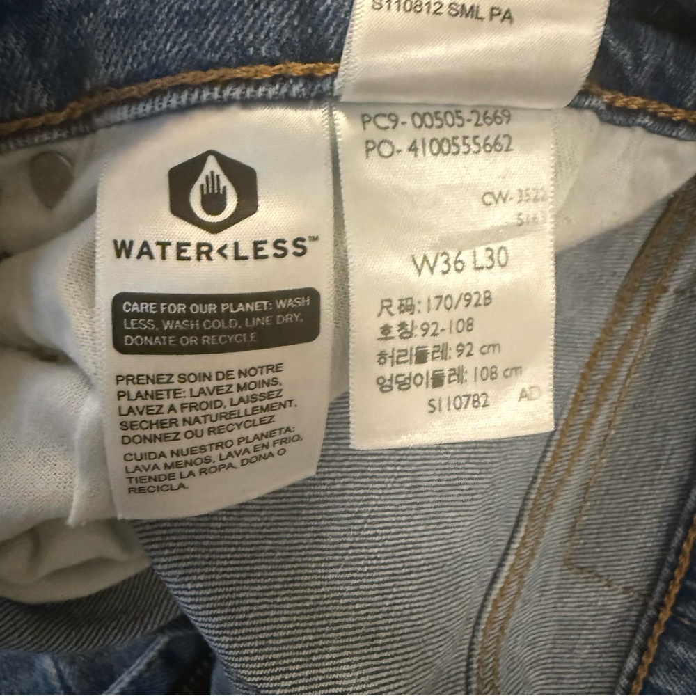 Levi's Men's 505 Blue Jeans 36 x 30 - Picture 2 of 4